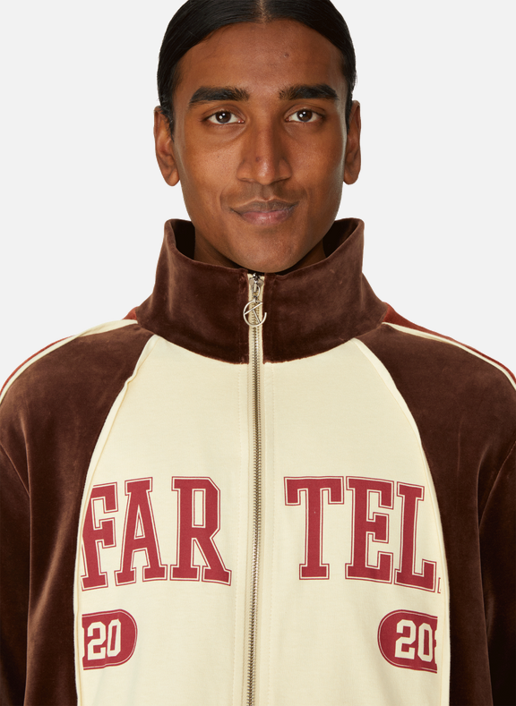 Brown Tri-colour sweatshirt with logo