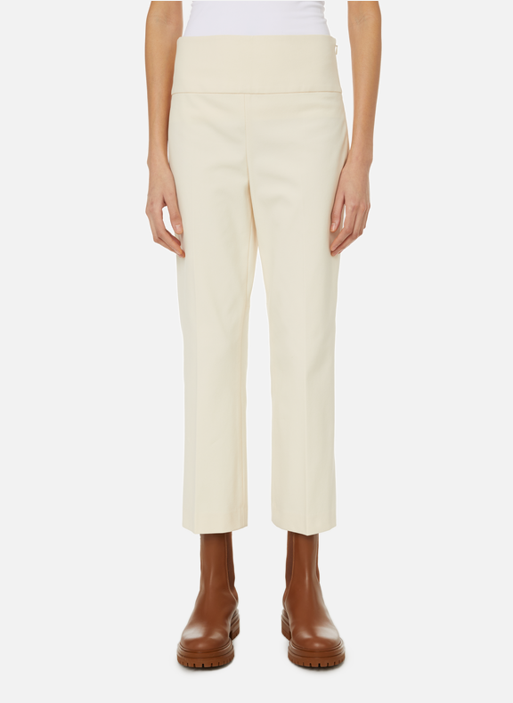 THEORY Cotton-blend trousers White