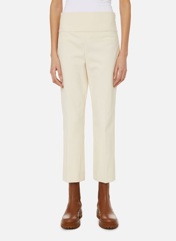 Cotton-blend trousers White by THEORY THEORY Cotton-blend trousers White