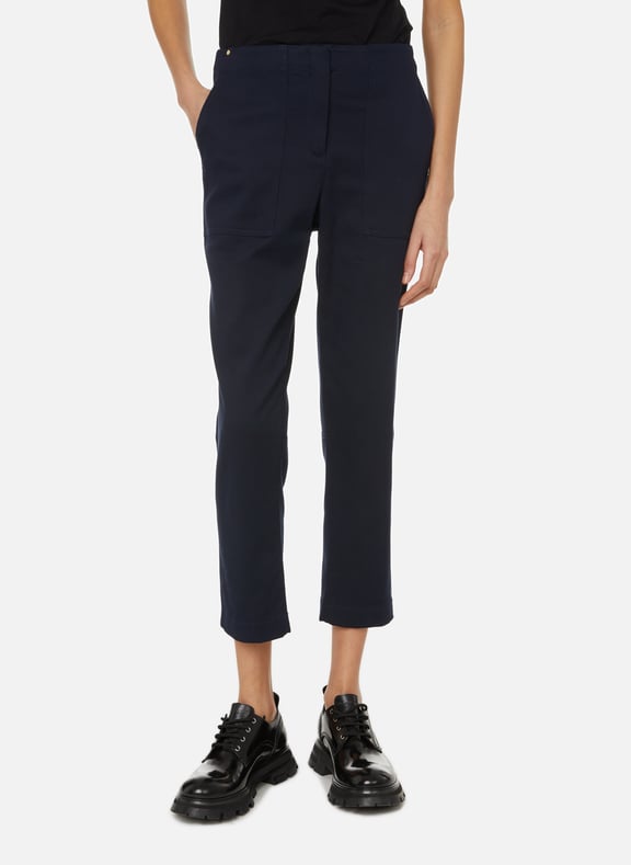 Cotton-blend trousers Blue by THEORY THEORY Cotton-blend trousers Blue