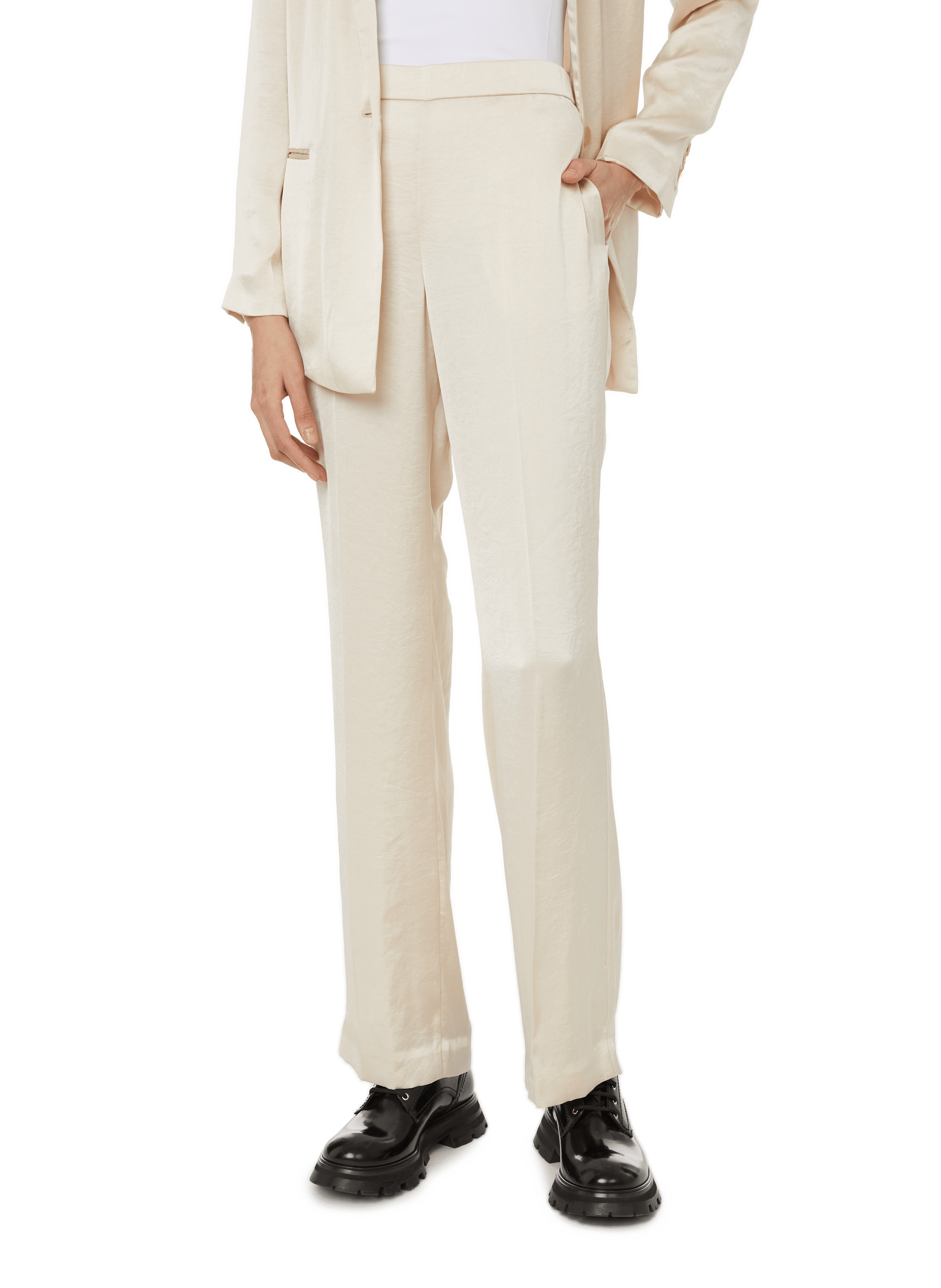theory silk trousers