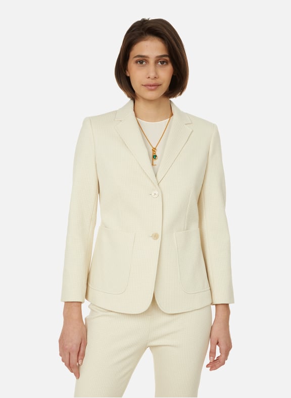 Textured cotton-blend jacket White by THEORY THEORY Textured cotton-blend jacket White