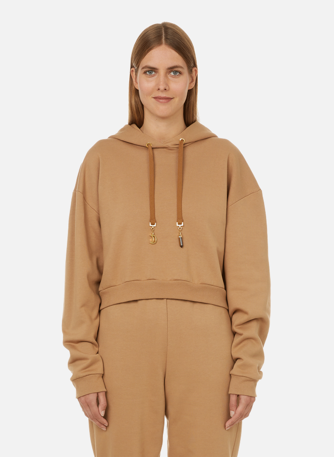 Cropped organic cotton hoodie THE SOCIAL SUNDAY