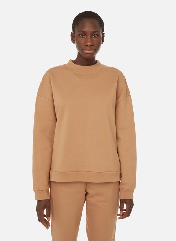 Organic cotton sweatshirt Brown by THE SOCIAL SUNDAY THE SOCIAL SUNDAY Organic cotton sweatshirt Brown
