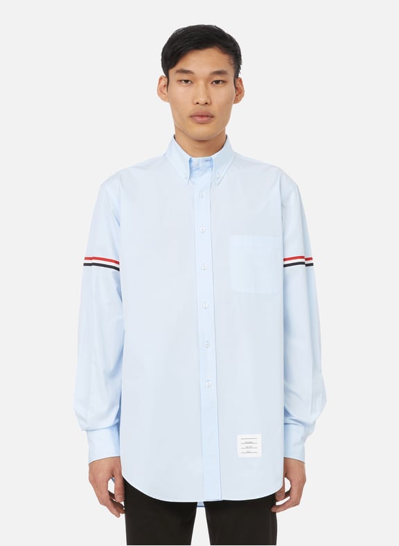 Classic cotton shirt Blue by THOM BROWNE THOM BROWNE Classic cotton shirt Blue