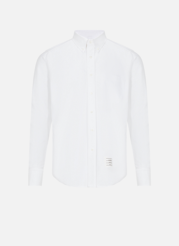 THOM BROWNE Straight cotton shirt White