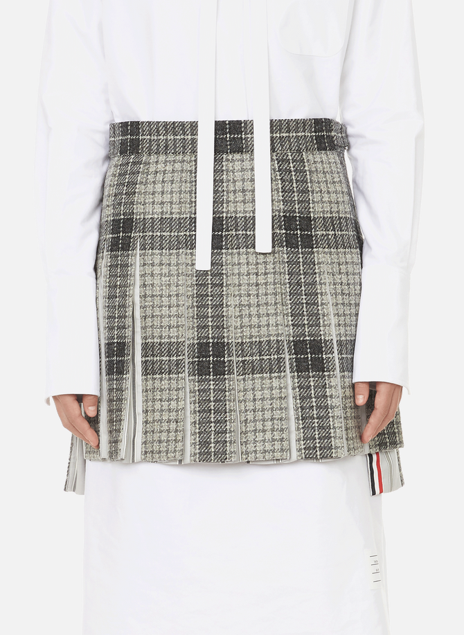 Check pleated skirt THOM BROWNE