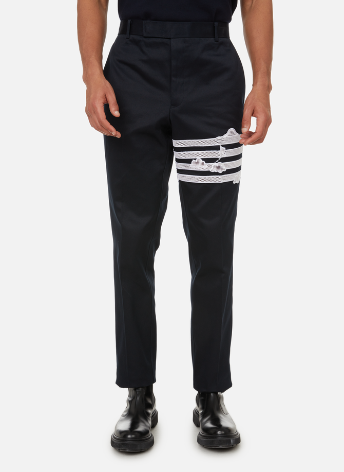 Cotton-blend chino trousers THOM BROWNE