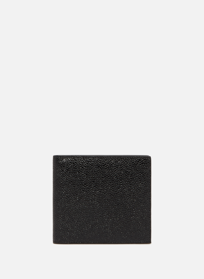 Wallet in grained leather THOM BROWNE