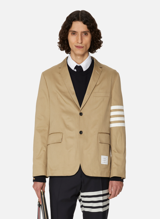 Straight jacket with striped detail THOM BROWNE