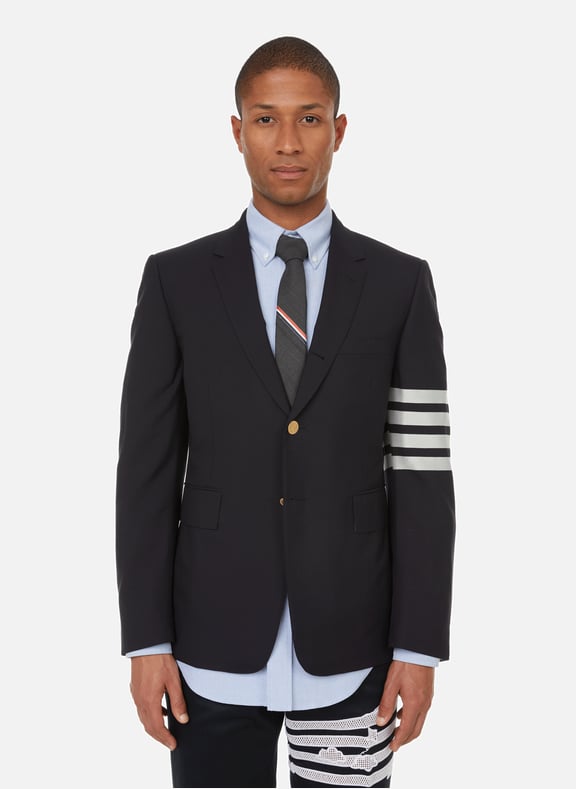 Wool jacket Blue by THOM BROWNE THOM BROWNE Wool jacket Blue