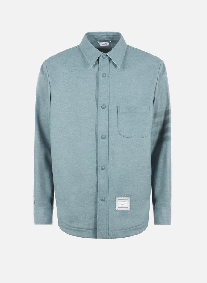 Wool and cashmere-blend overshirt THOM BROWNE