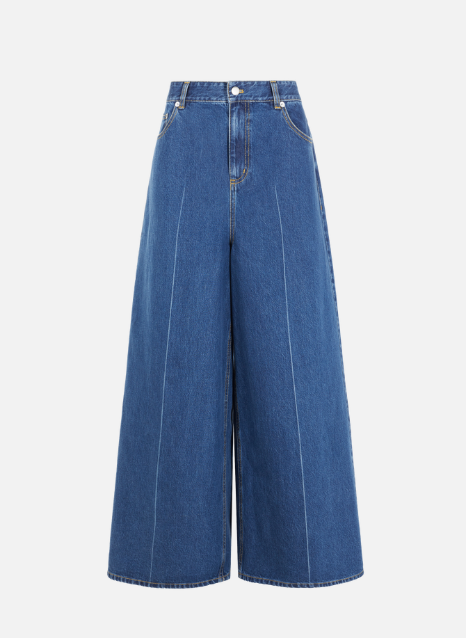 Extra-wide-leg denim jeans TIBI