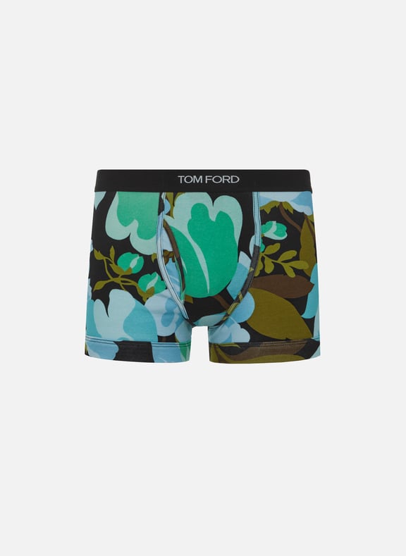Printed stretch cotton boxers Multicolour by TOM FORD UNDERWEAR TOM FORD UNDERWEAR Printed stretch cotton boxers Multicolour