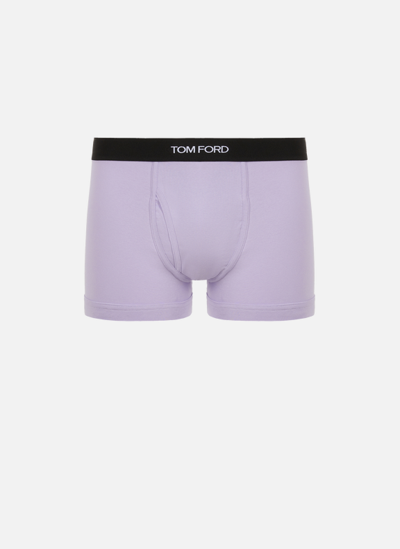TOM FORD Cotton-blend boxers Purple