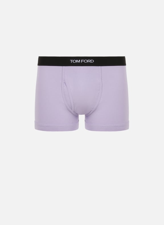 Cotton-blend boxers Purple by TOM FORD UNDERWEAR TOM FORD UNDERWEAR Cotton-blend boxers Purple