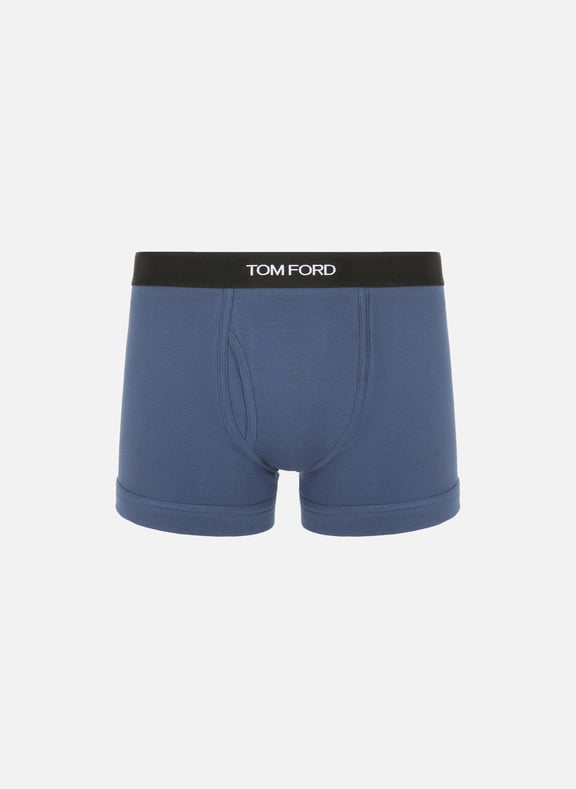 Cotton-blend boxer shorts Blue by TOM FORD UNDERWEAR TOM FORD UNDERWEAR Cotton-blend boxer shorts Blue