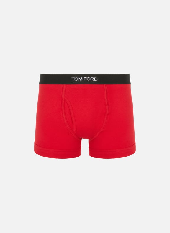 Cotton-blend boxer shorts Red by TOM FORD UNDERWEAR TOM FORD UNDERWEAR Cotton-blend boxer shorts Red