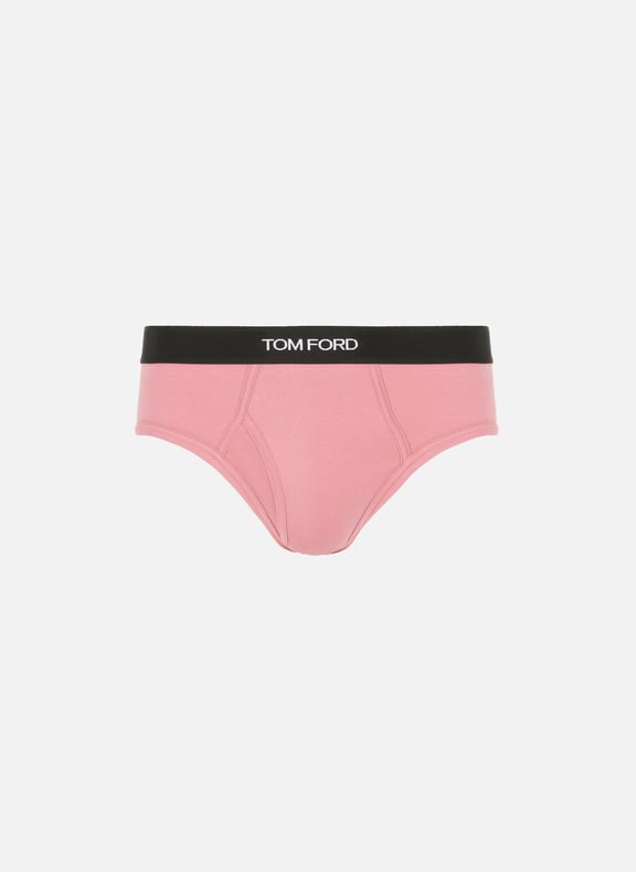 Cotton-blend briefs Pink by TOM FORD UNDERWEAR TOM FORD UNDERWEAR Cotton-blend briefs Pink