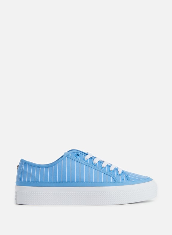 Striped low-top sneakers Blue by TOMMY HILFIGER TOMMY HILFIGER Striped low-top sneakers Blue