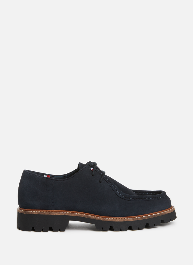 Suede boat-style derby shoes TOMMY HILFIGER