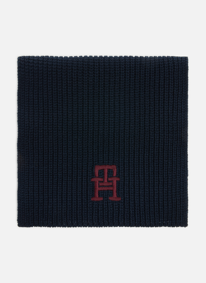 Ribbed wool-blend scarf TOMMY HILFIGER