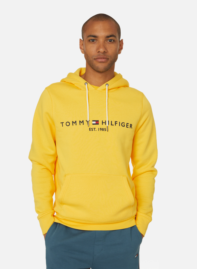 Organic cotton and recycled polyester hoodie TOMMY HILFIGER