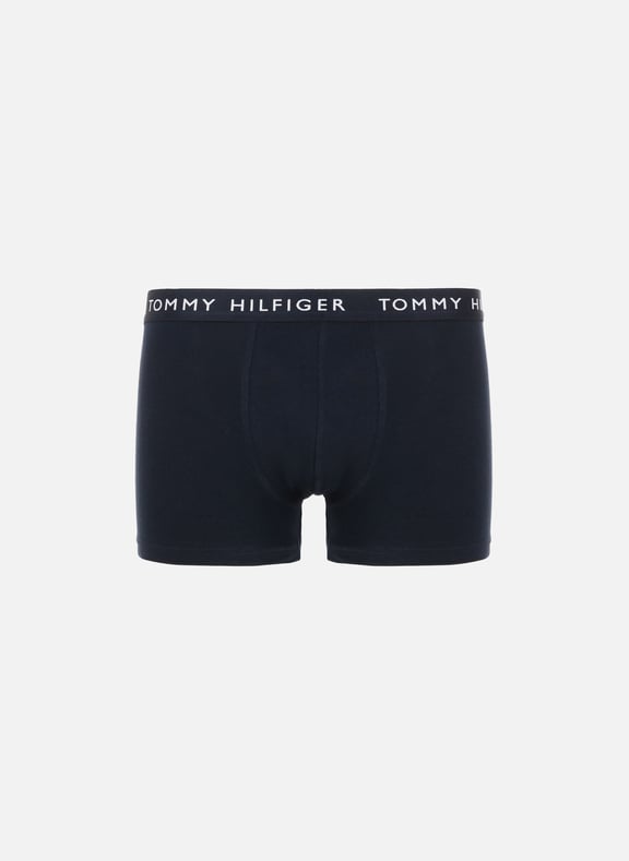 Pack of three recycled organic cotton boxers Black by TOMMY HILFIGER TOMMY HILFIGER Pack of three recycled organic cotton boxers Black
