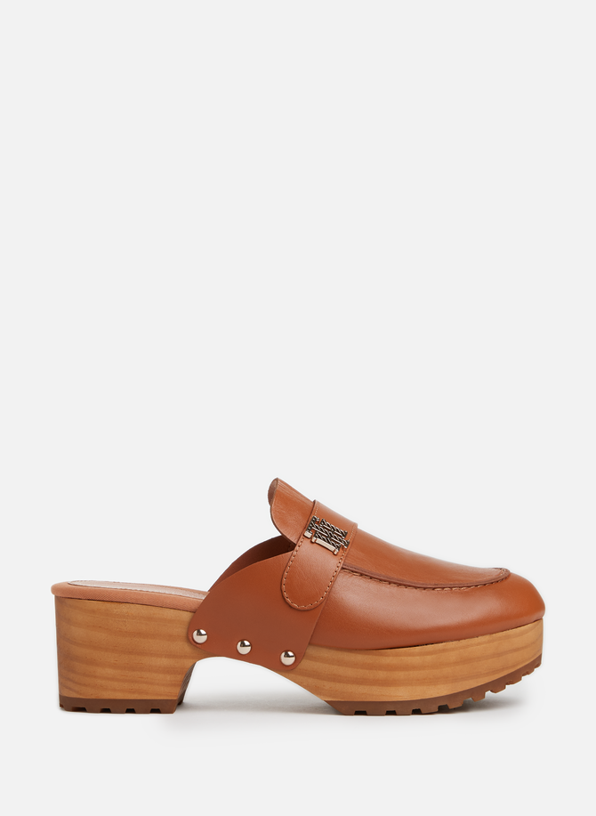 Leather clogs TOMMY HILFIGER