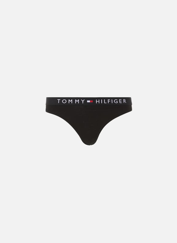 Stretch cotton thong Black by TOMMY HILFIGER TOMMY HILFIGER Stretch cotton thong Black