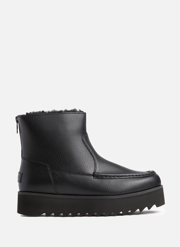 UGG Classic Rising Heel zip leather boots Black