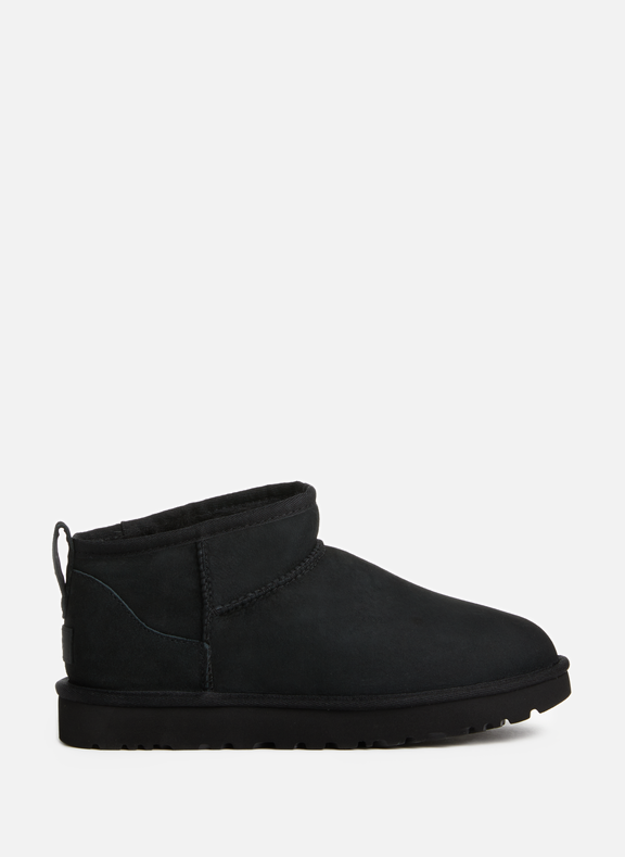UGG Mini Shine suede ankle boots Black