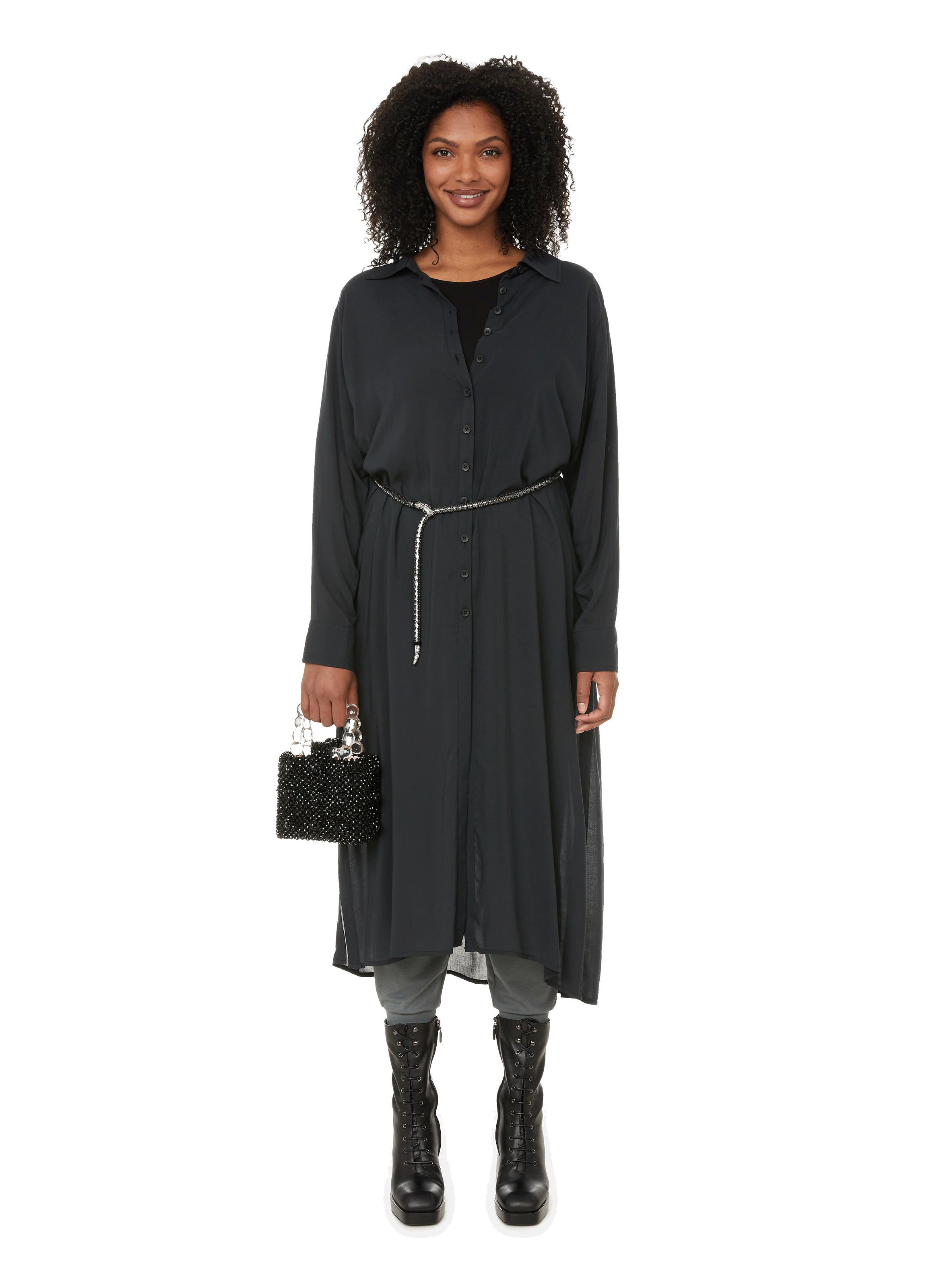 rayon shirt dress