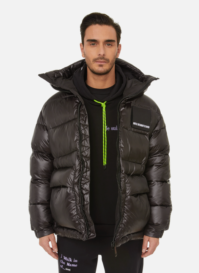 Hooded down jacket UNTIL THE NIGHT IS OVER