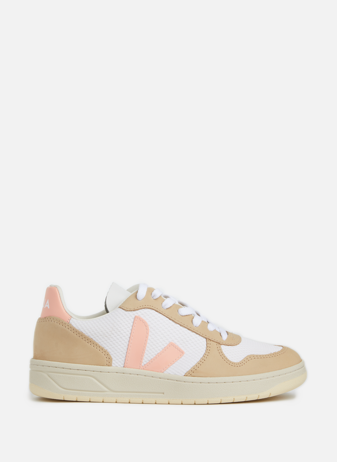V-10 low-top canvas and mesh sneakers VEJA