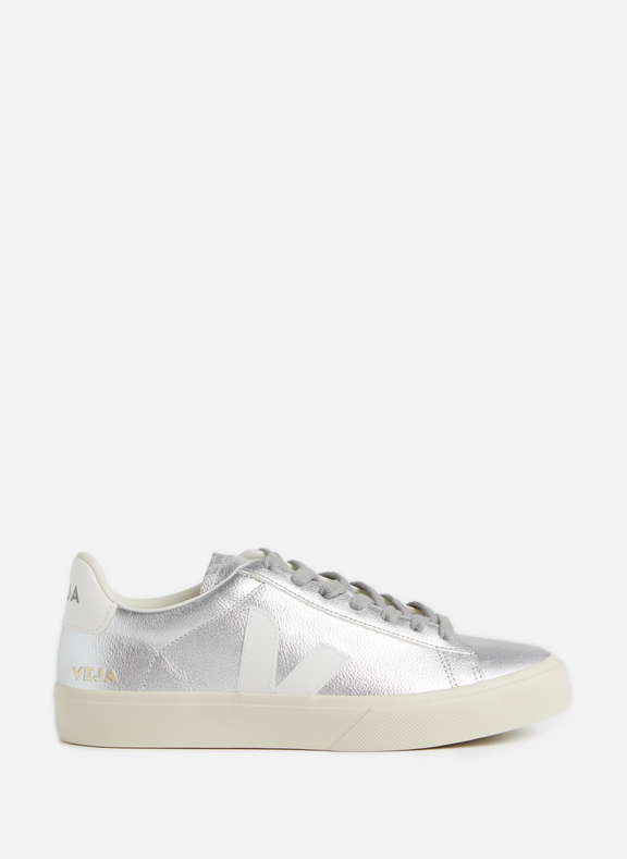 VEJA Campo chrome-free leather sneakers Silver