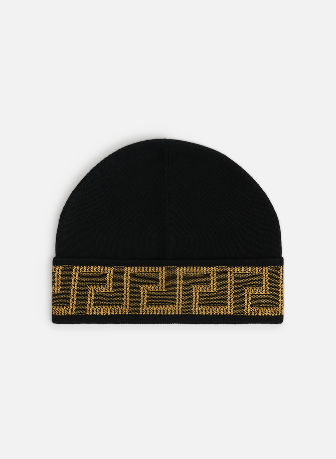 Beanie with iconic print VERSACE