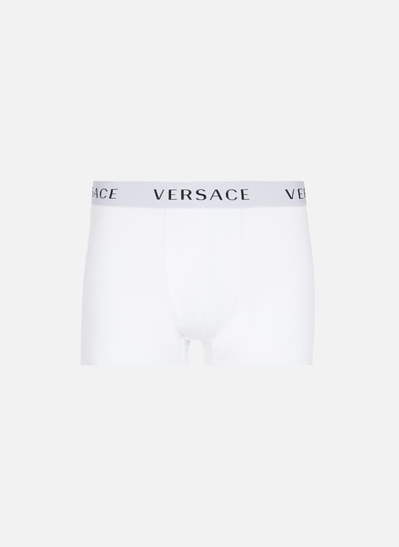 Boxer shorts with logo White by VERSACE VERSACE Boxer shorts with logo White