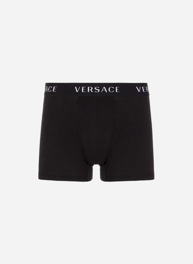 Cotton boxer shorts with logo VERSACE