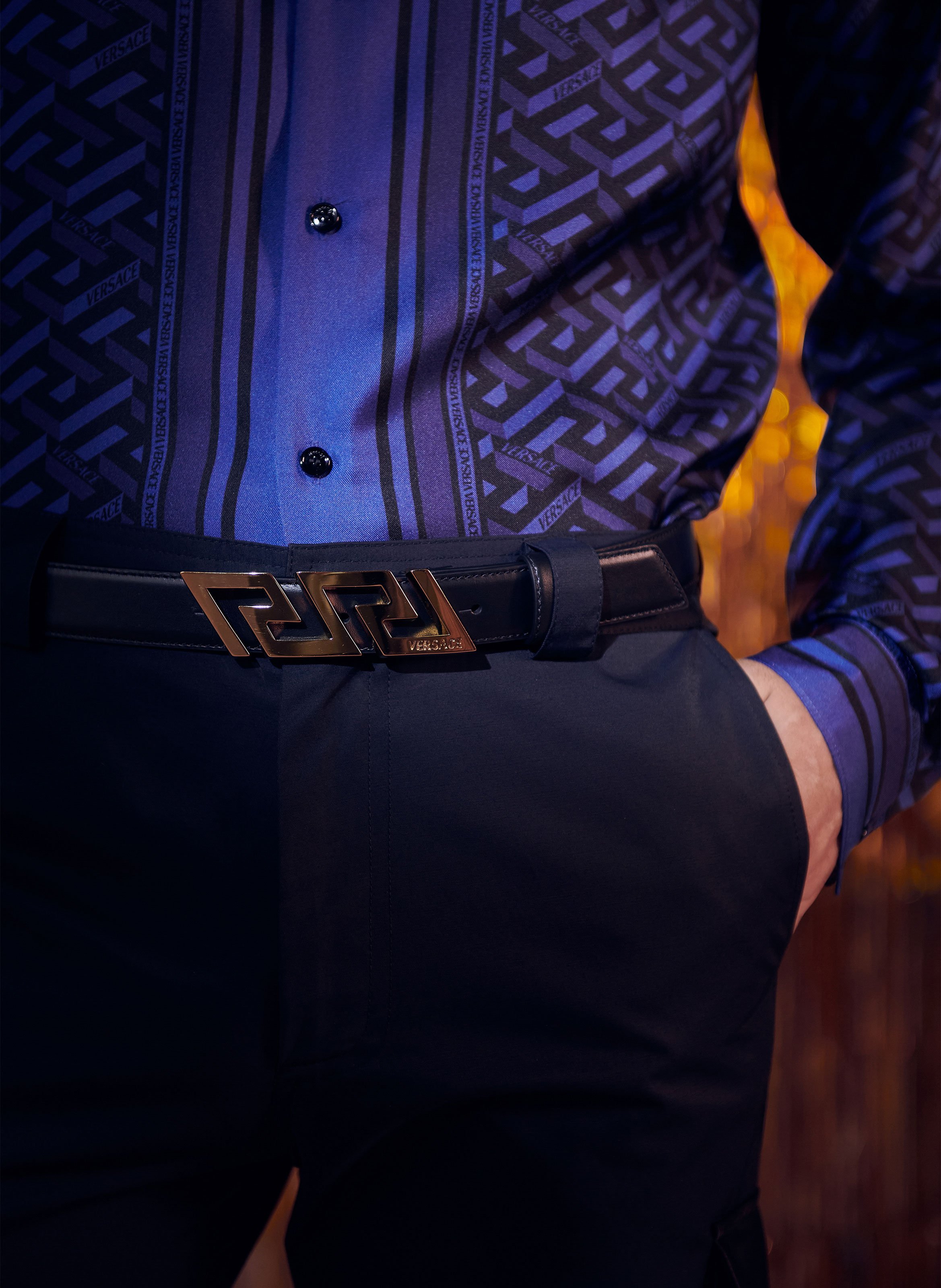 LA GRECA SIGNATURE BELT - VERSACE for 