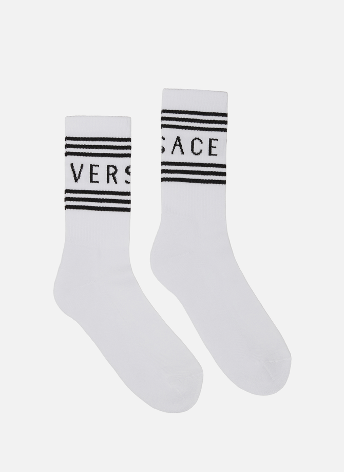 Versace mid-calf Socks in cotton VERSACE