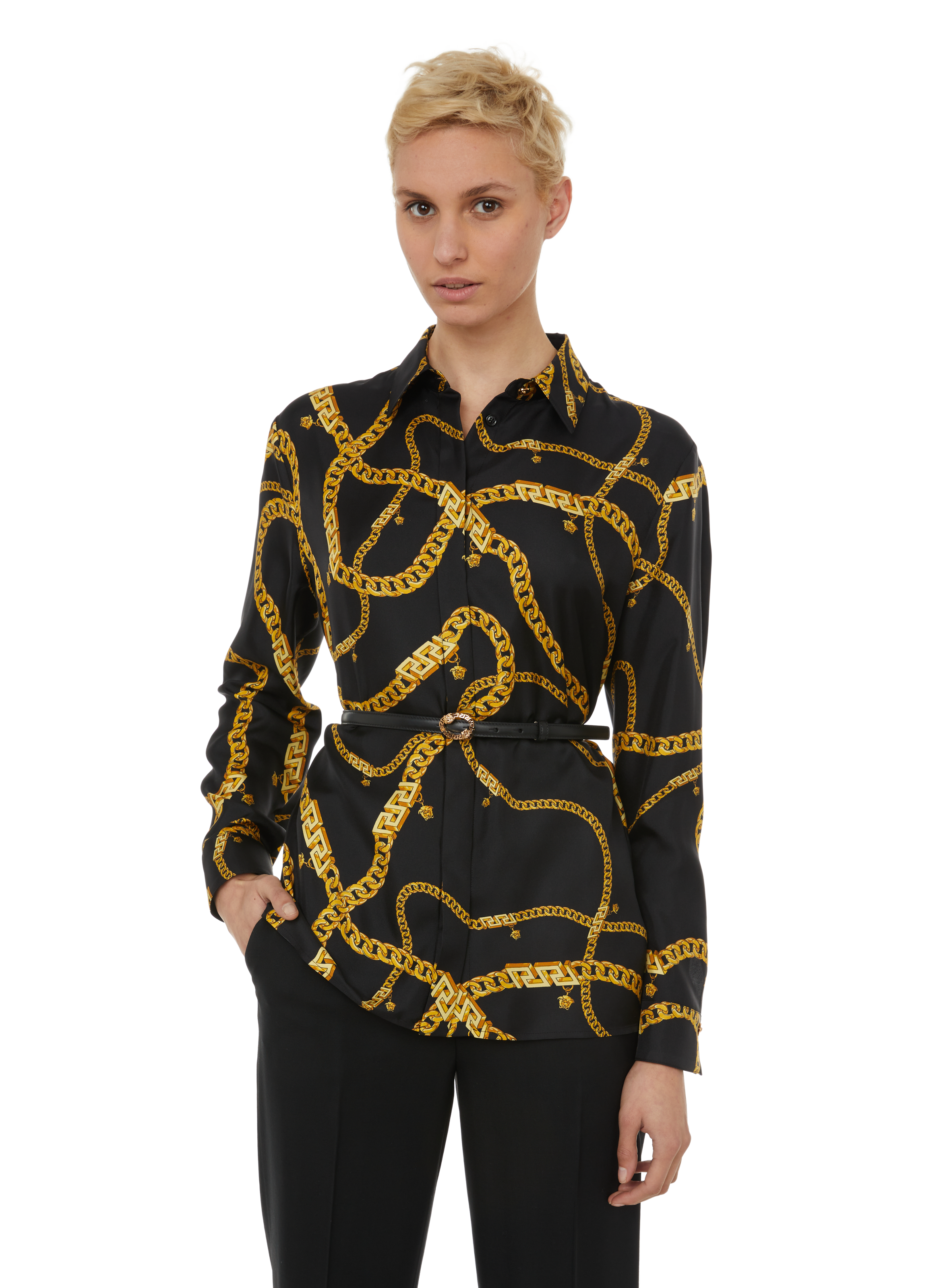 versace chain shirt womens