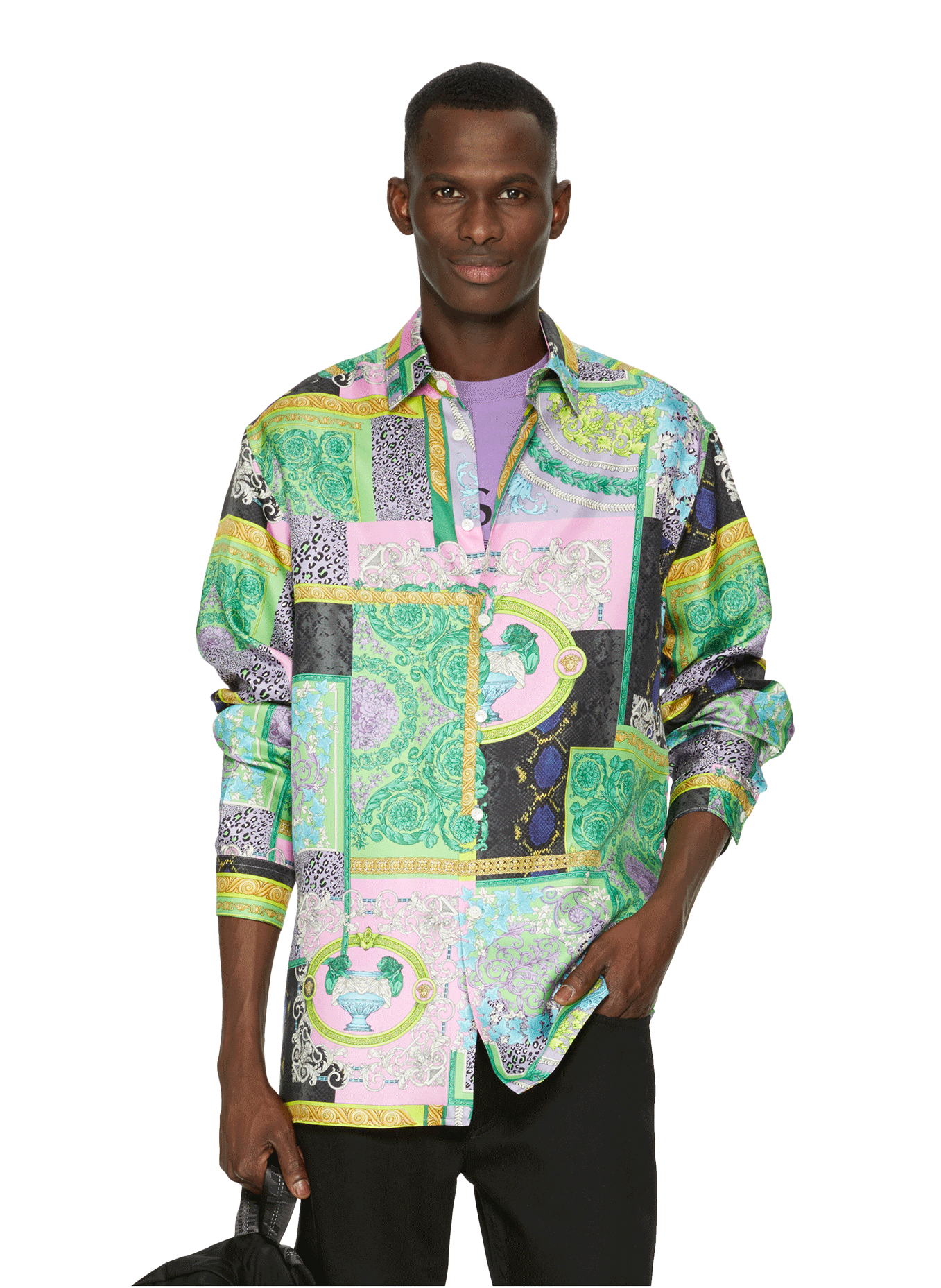 versace cotton shirt