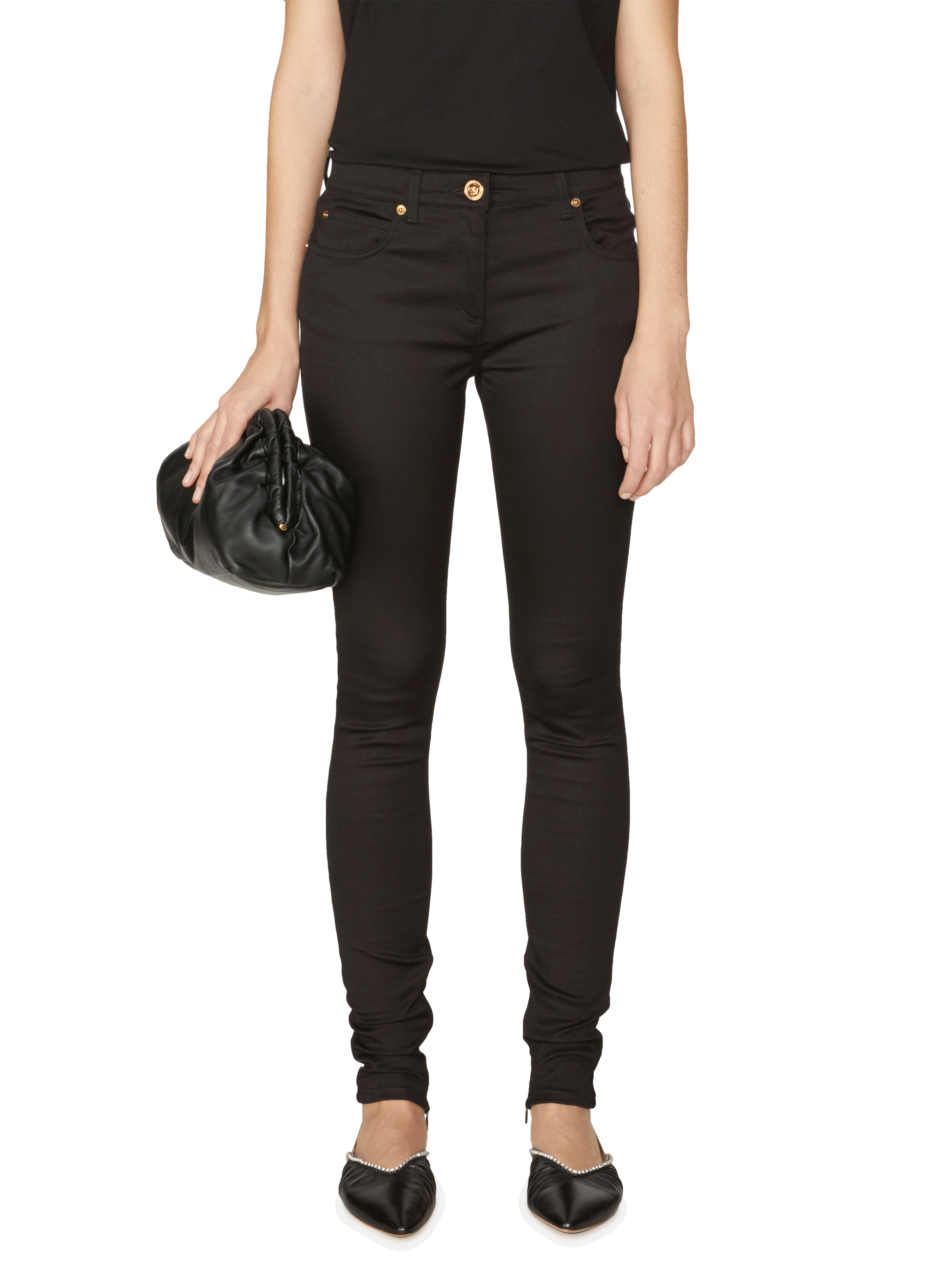 low rise slim tapered jeans