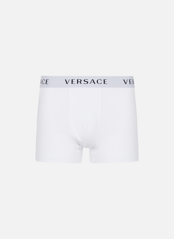VERSACE Pack of two stretch cotton boxers White