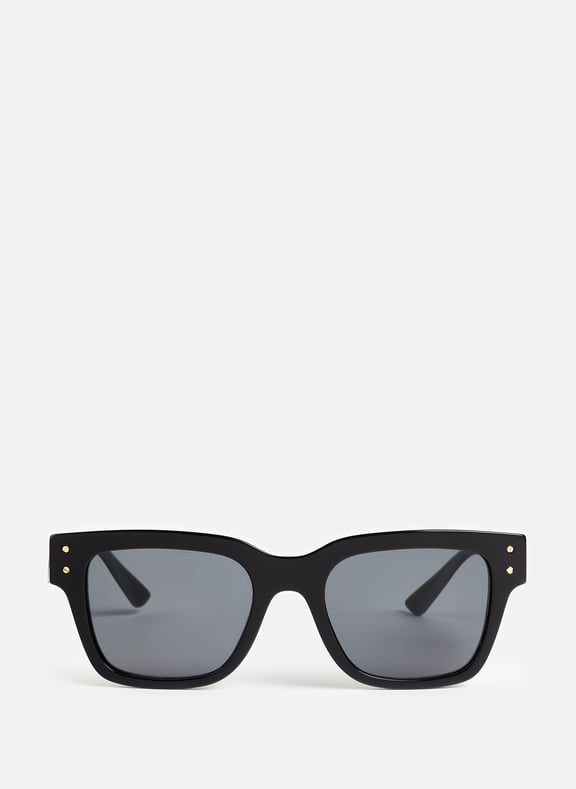 Versace black 2024 greca squared sunglasses