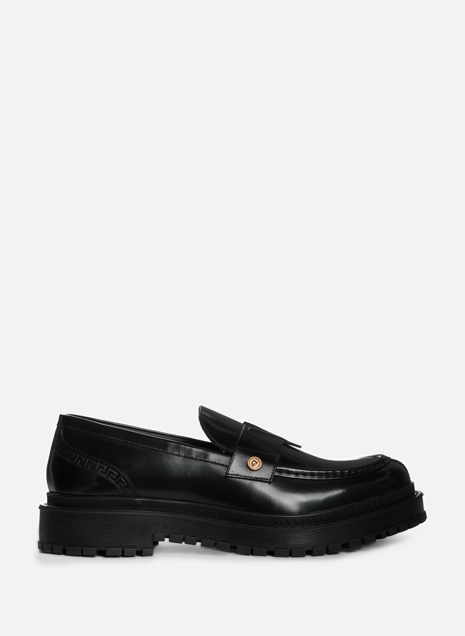 Leather loafers VERSACE