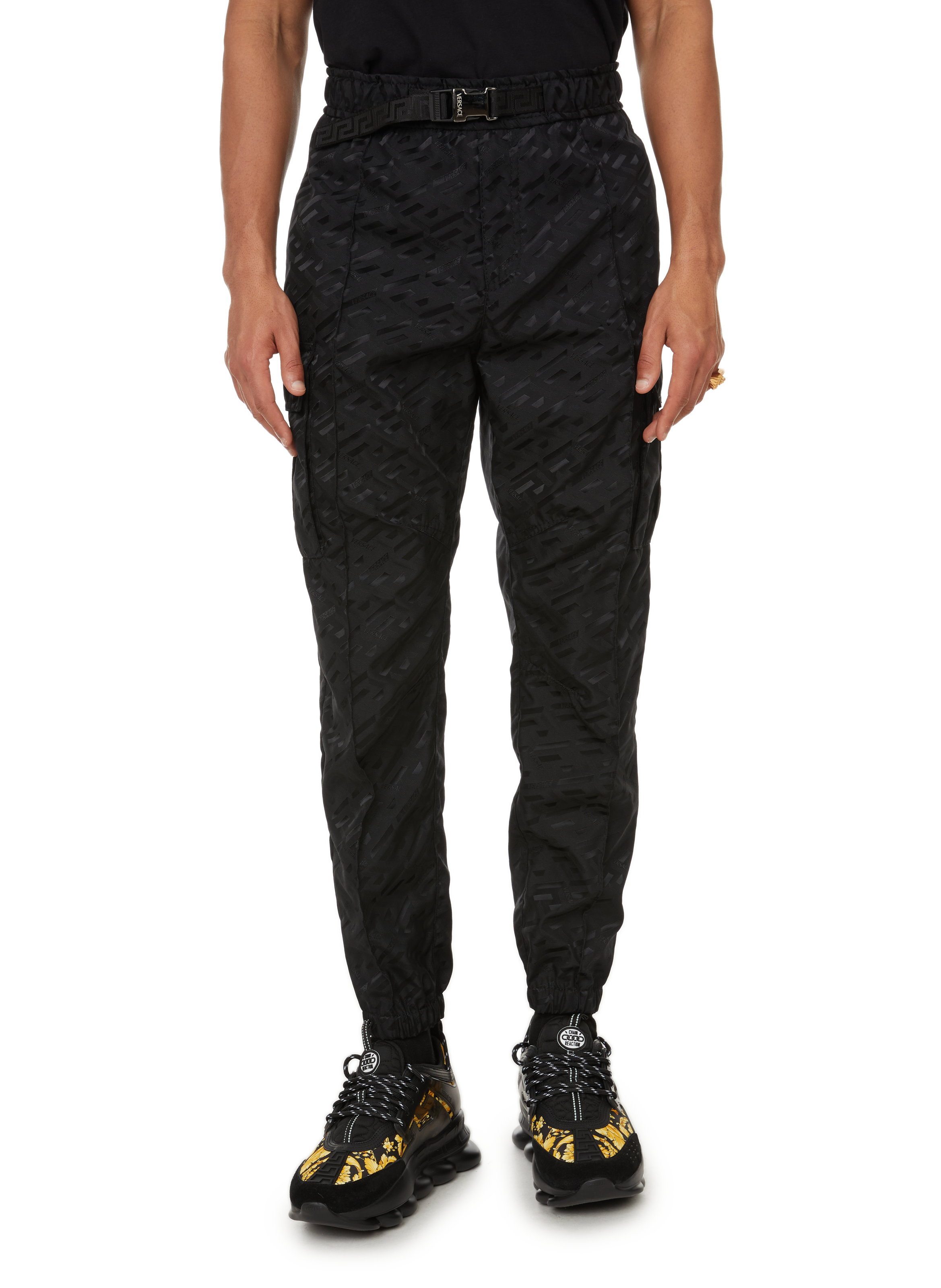 stone island crinkle pants