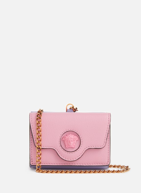 LEATHER WALLET WITH CHAIN VERSACE for WOMEN Printemps