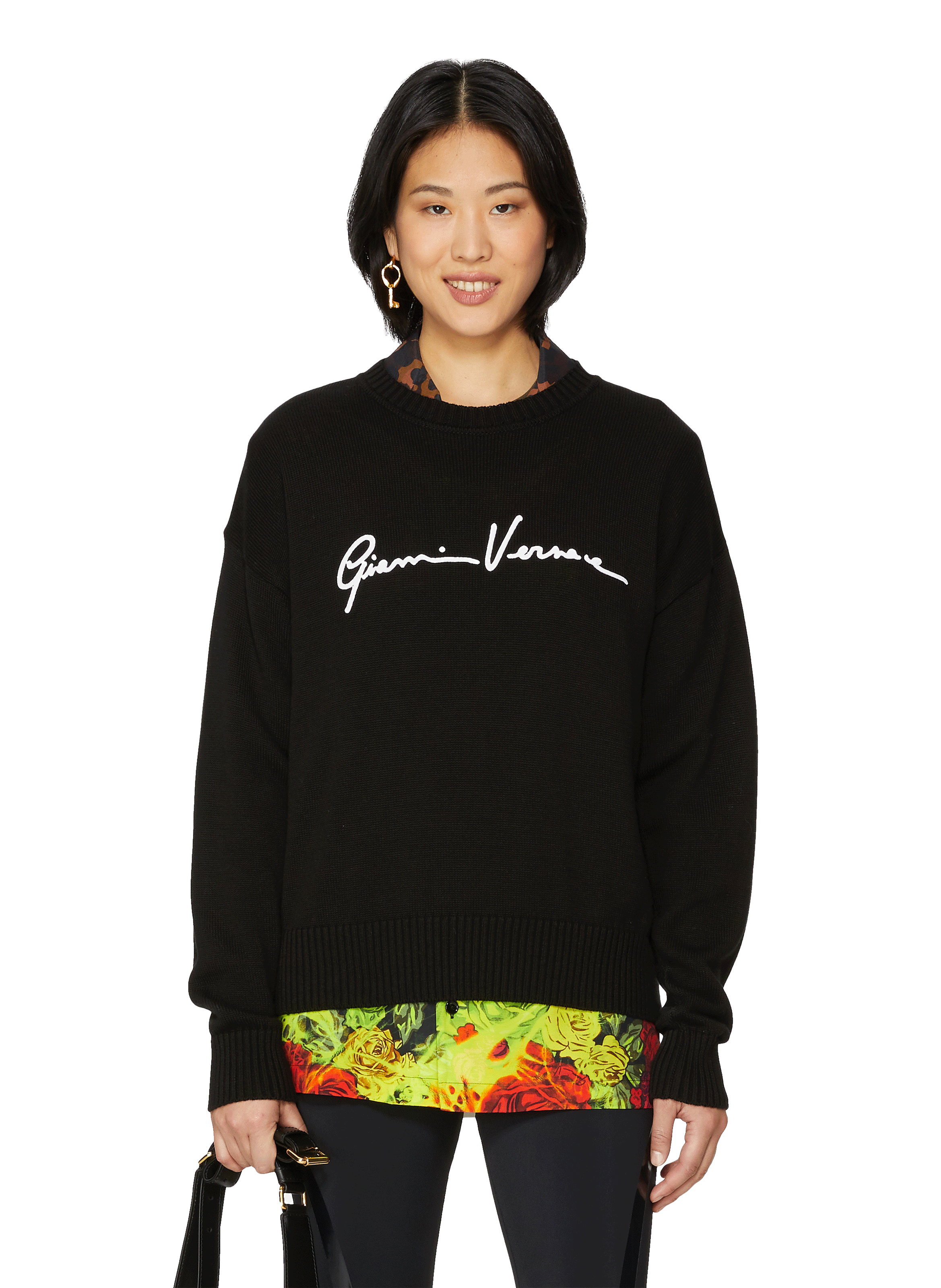 black versace jumper